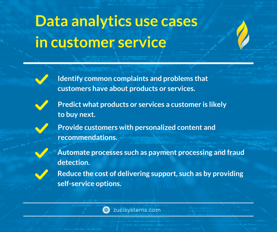 Data analytics use cases in customer service